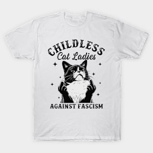 Childless Cat Lady, Childless Cat Ladies, Vote 2024, Fight For Democracy, Feminist, Anti Republican, Liberal T-Shirt